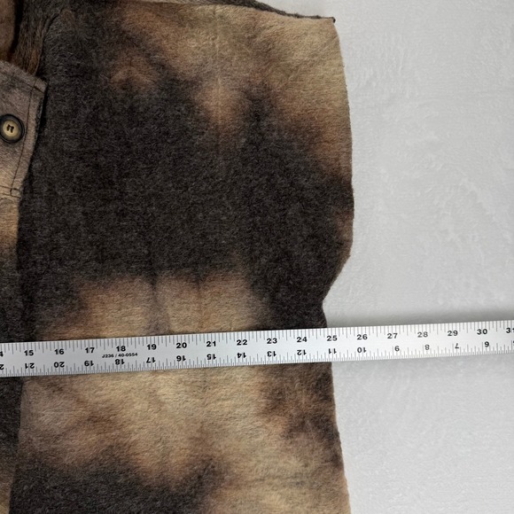 Bryn Walker Vest Taupe Brown Tie Dye Funnel Neck Sleeveless Made in USA M/L - Picture 4 of 11